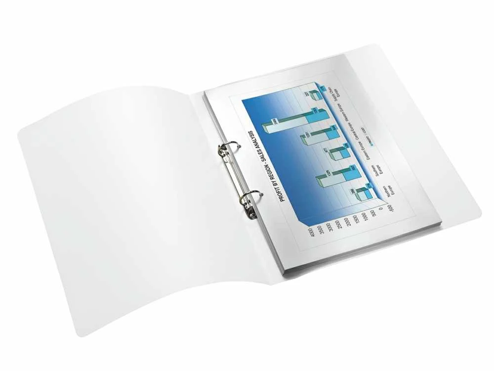 Žiedinis segtuvas Leitz Wow PP, A4, 25mm, 2 žiedų, violetinės spalvos