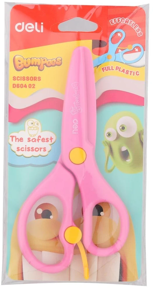 Žirklės DELI, 13cm, plastikinės, vaikiškos