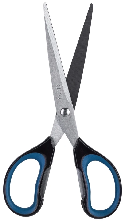 Žirklės DELI 6058 17.5cm soft touch įv. spalvų
