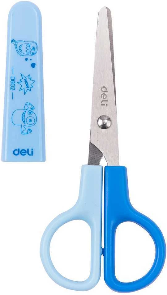Žirklės vaikiškos DELI 120 mm, su apsauginiu dėklu