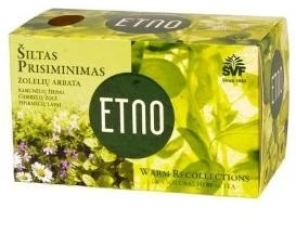 Žolelių arbata ETNO Šiltas prisiminimas, 33g (1.5g x 22 vnt.)