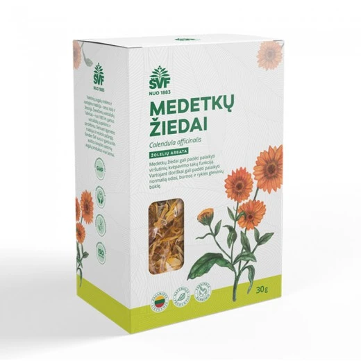 Žolelių arbata ŽOLYNĖLIS Medetkų žiedai, 30 g
