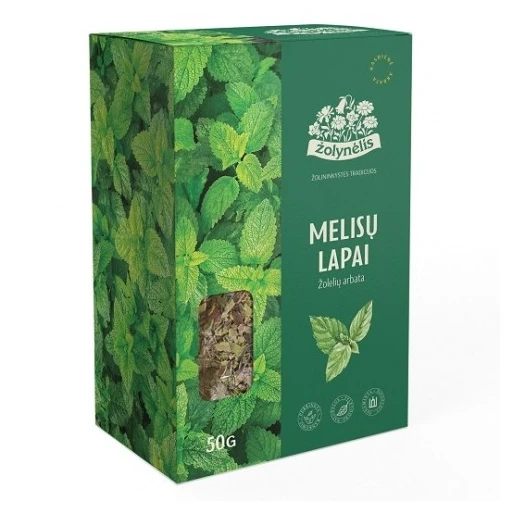 Žolelių arbata ŽOLYNĖLIS Melisų lapai, 50 g