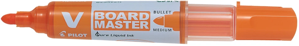 Pilot Pen Žymeklis baltai lentai Pilot V Board Master, 2,3mm, oranžinis