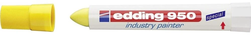 Žymeklis industrinis Edding 950, geltonos spalvos