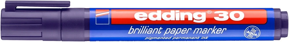 Žymeklis popieriui Edding 30 brilliant, apvaliu galiuku, 1.5-3mm, violetinės spalvos