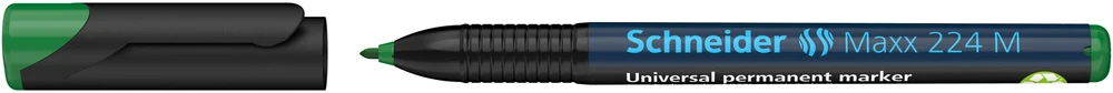 Schneder Žymeklis permanentinis Schneider Maxx 224 M, 1.0 mm, OHP, apvali galvutė, žalias 1213-037