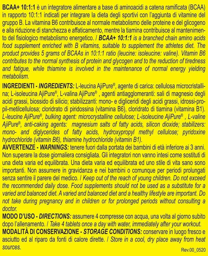 4+ Nutrition BCAA+ 10:1:1 200 tabl.