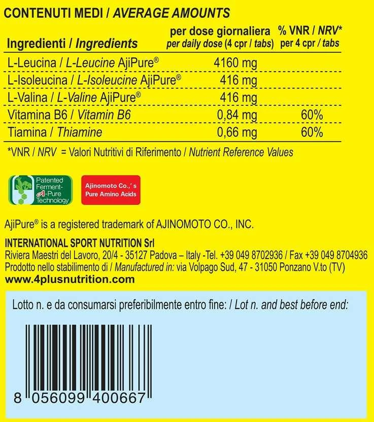 4+ Nutrition BCAA+ 10:1:1 200 tabl.
