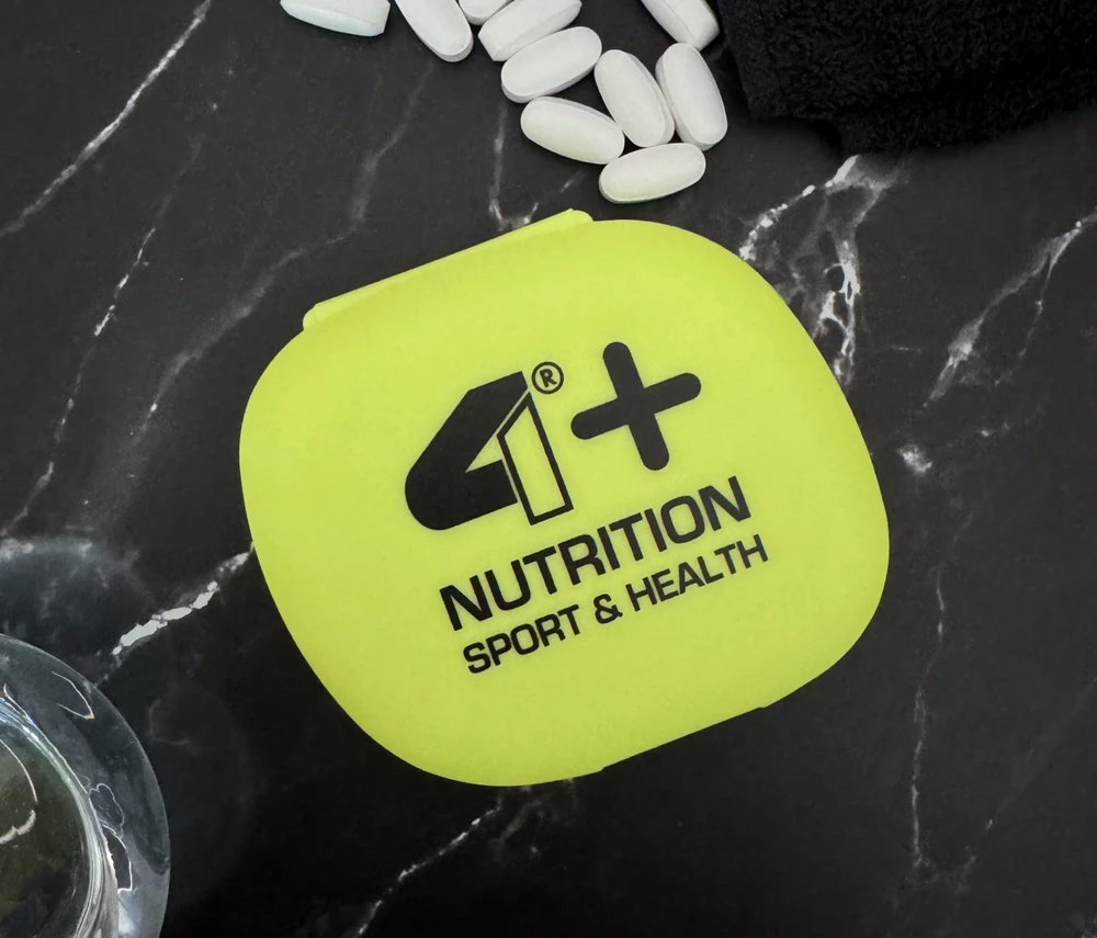 4+ Nutrition Pill box daily Geltona