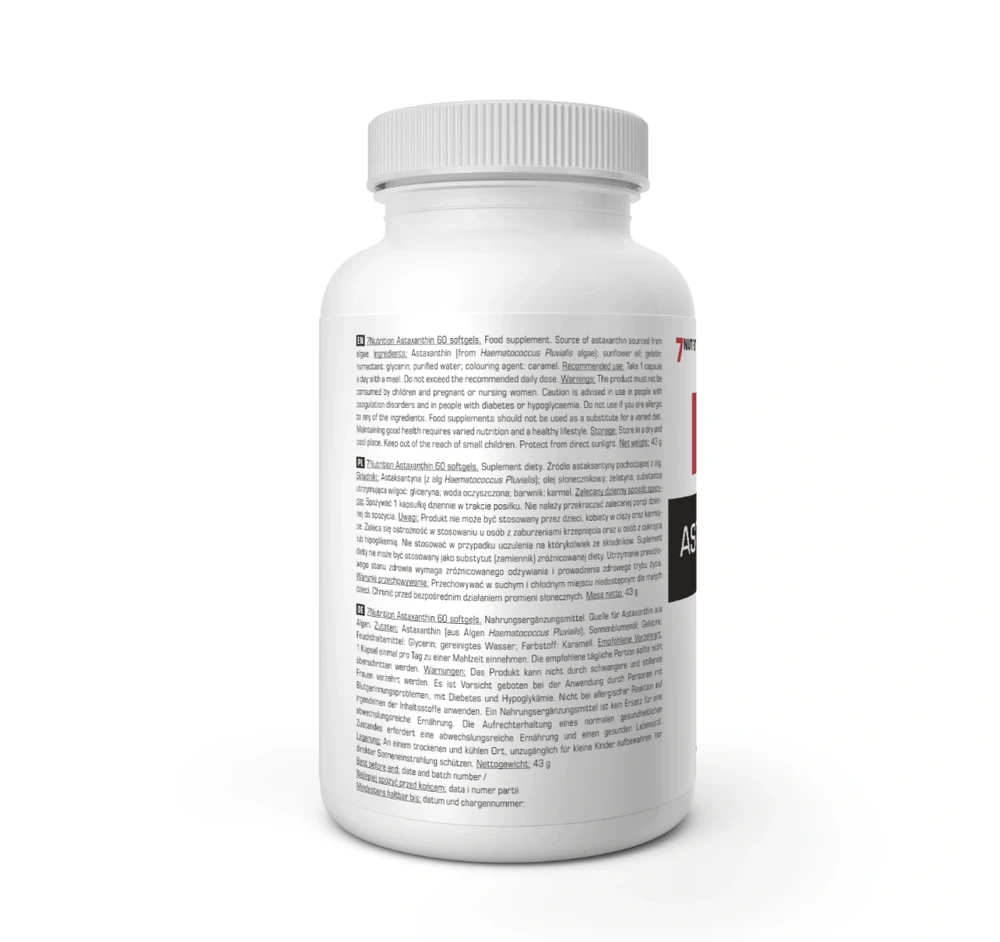 7 Nutrition Astaxanthin 12 mg 60 kaps.