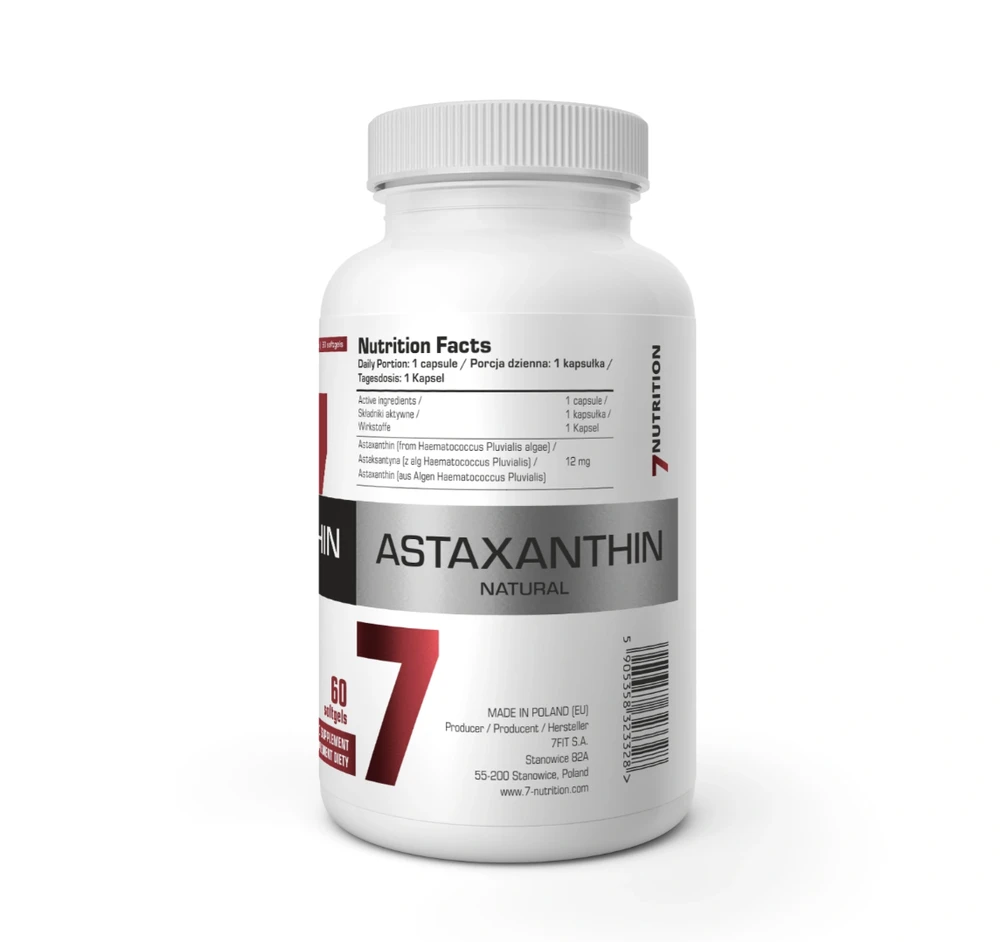 7 Nutrition Astaxanthin 12 mg 60 kaps.
