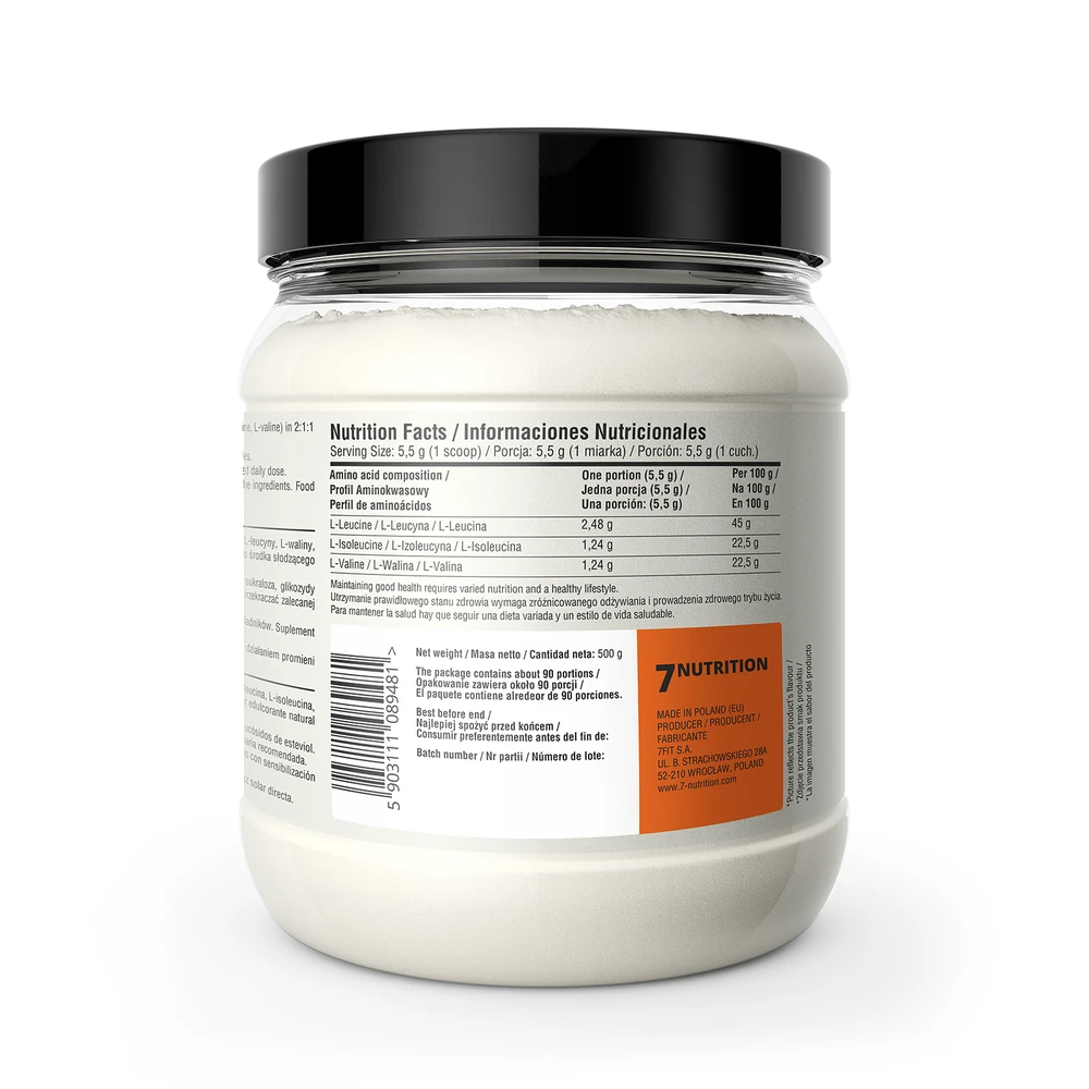 7 Nutrition BCAA Perfect 500g : Skonis - Obuolių ir apelsinų