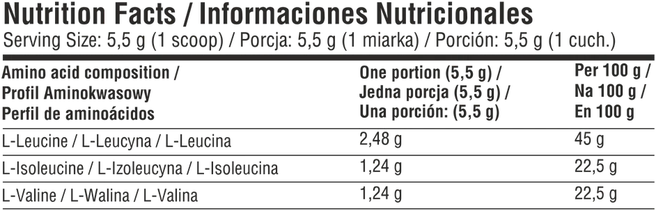 7 Nutrition BCAA Perfect 500g : Skonis - Obuolių ir apelsinų