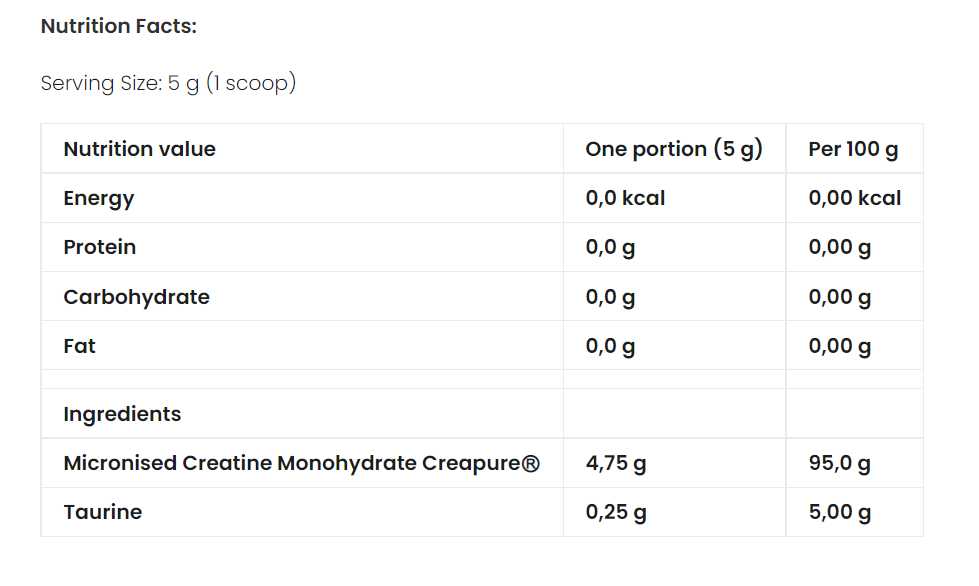 7 Nutrition Creatine Creapure 500g