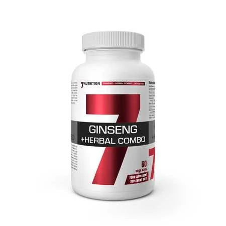 7 Nutrition Ginseng + Herbal combo (ženšenis) 60 kaps.