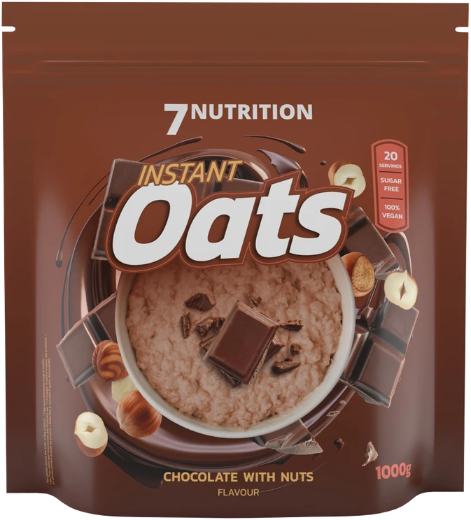 7 Nutrition Instant OATS 1kg avižos : Skonis - Šokoladinis riešutų