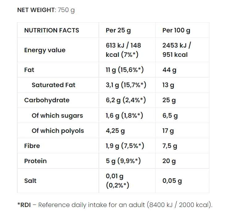 7 Nutrition Kreminis 750 g šokoladinis žemės riešutų baltyminis užtepas