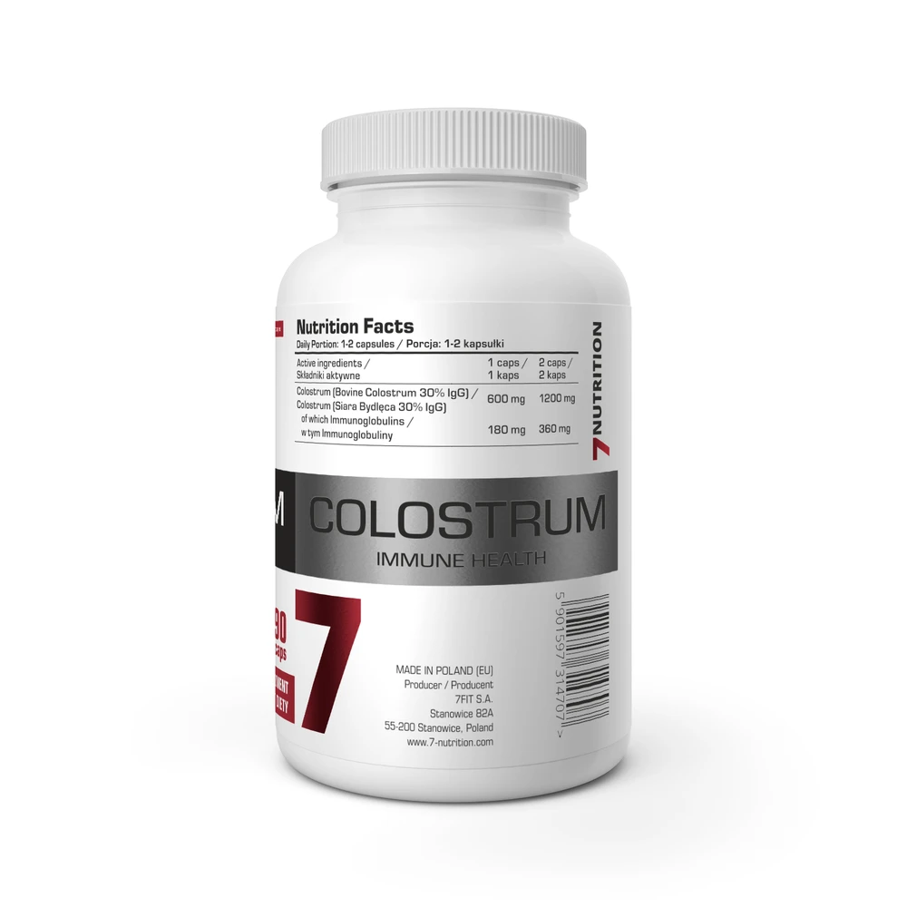7 Nutrition Lactoferrin 90% 100 mg 60 kaps.