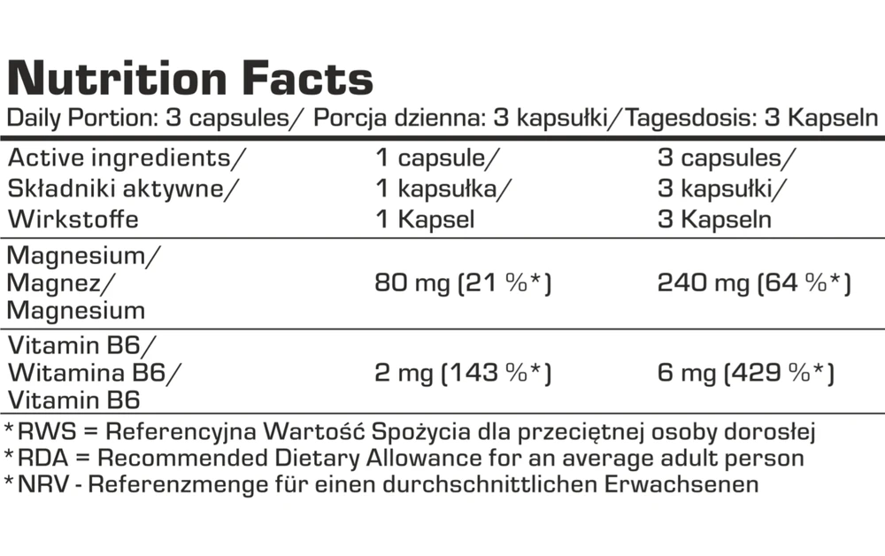 7 Nutrition Magnesium 240 240 kaps.