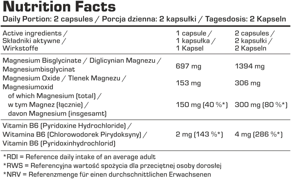 7 Nutrition Magnesium Bisglycinate 120 kaps.