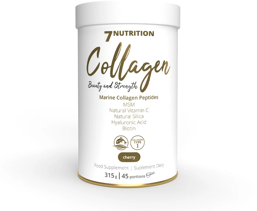 7 Nutrition Marine Collagen 315 g jūrinis kolagenas : Skonis - Mango - Pasiflorų skonio