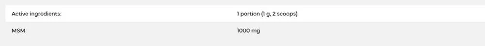 7 Nutrition MSM 250 g Pure
