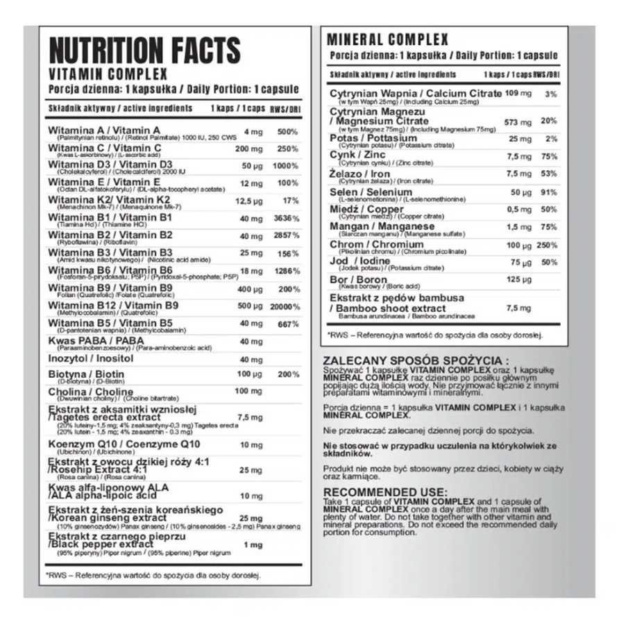 7 Nutrition Multisport 60 kaps. multivitaminai