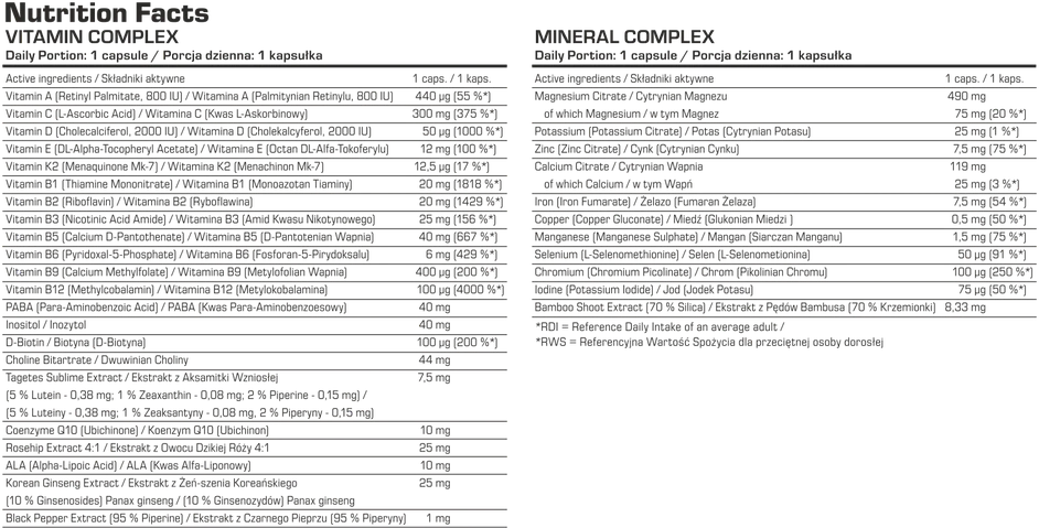 7 Nutrition Multisport 60 kaps. multivitaminai
