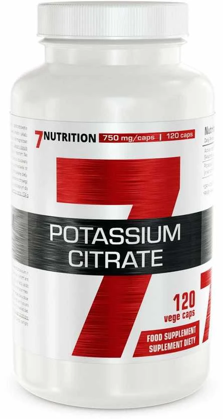 7 Nutrition Potassium Citrate 120 kaps. kalio citratas