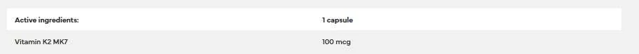 7 Nutrition Vitamin K2 MK7 100 mcg 120 kaps.