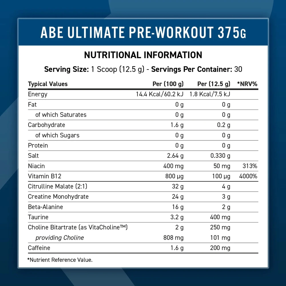 Applied Nutrition ABE 375 g Ultimate Pre-workout : Skonis - Rūgščių obuolių