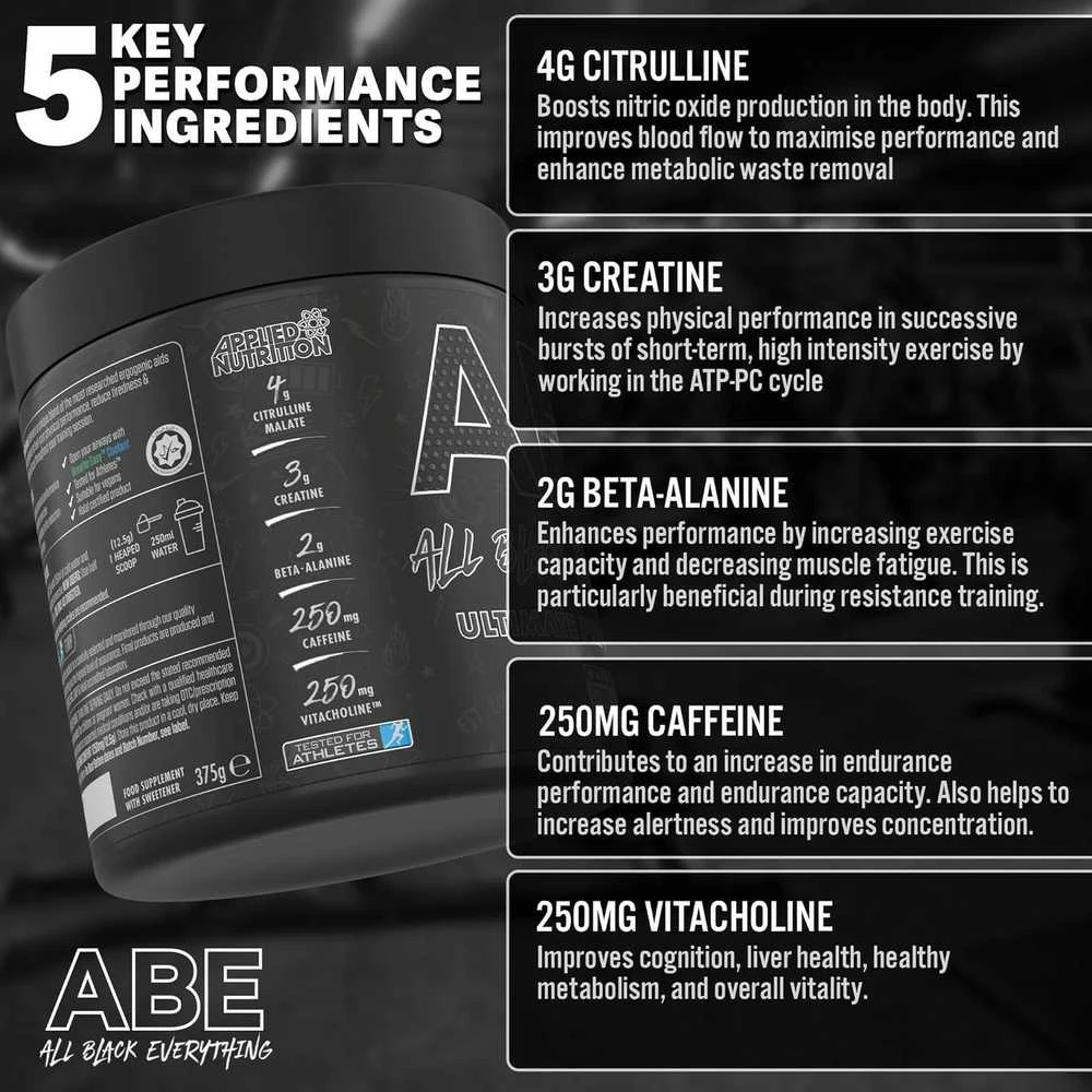 Applied Nutrition ABE 375 g Ultimate Pre-workout : Skonis - Energy