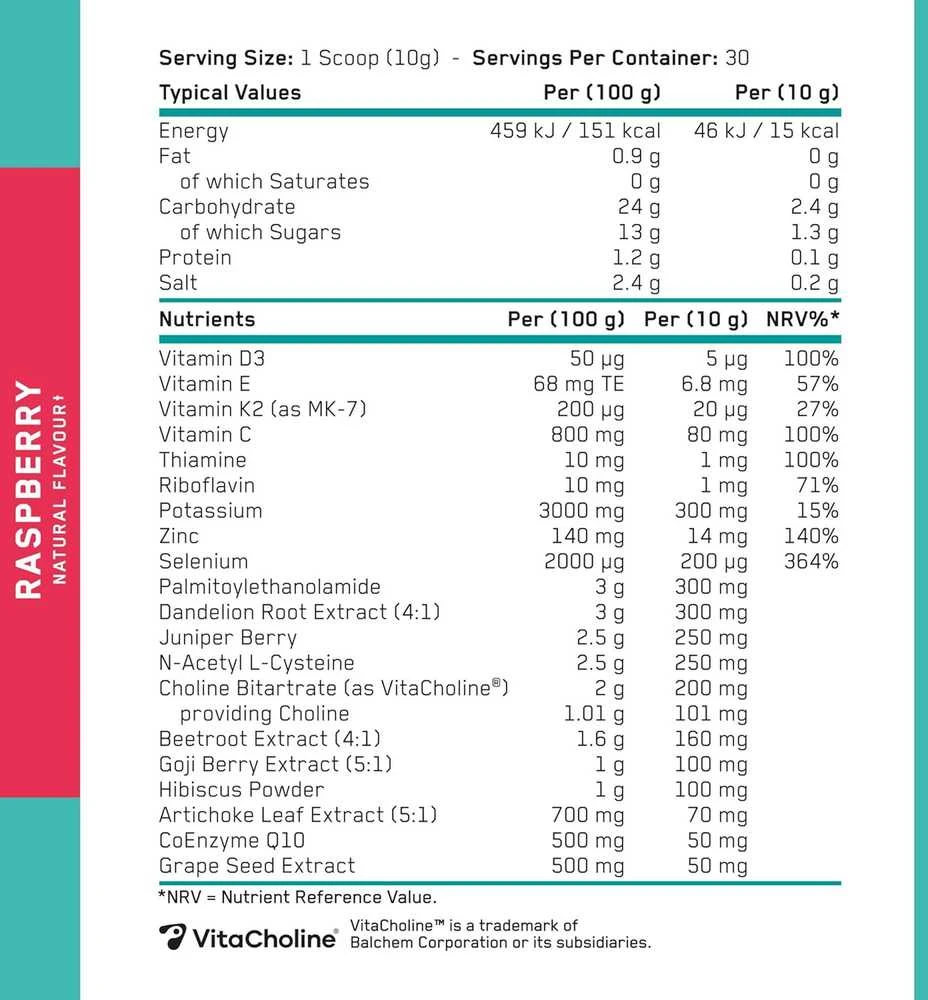Applied Nutrition Agewell 40+ Organ Shield 300g : Skonis - Persikinis