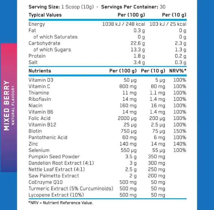 Applied Nutrition Agewell 40+ Prostate Support 300g : Skonis - Uogų