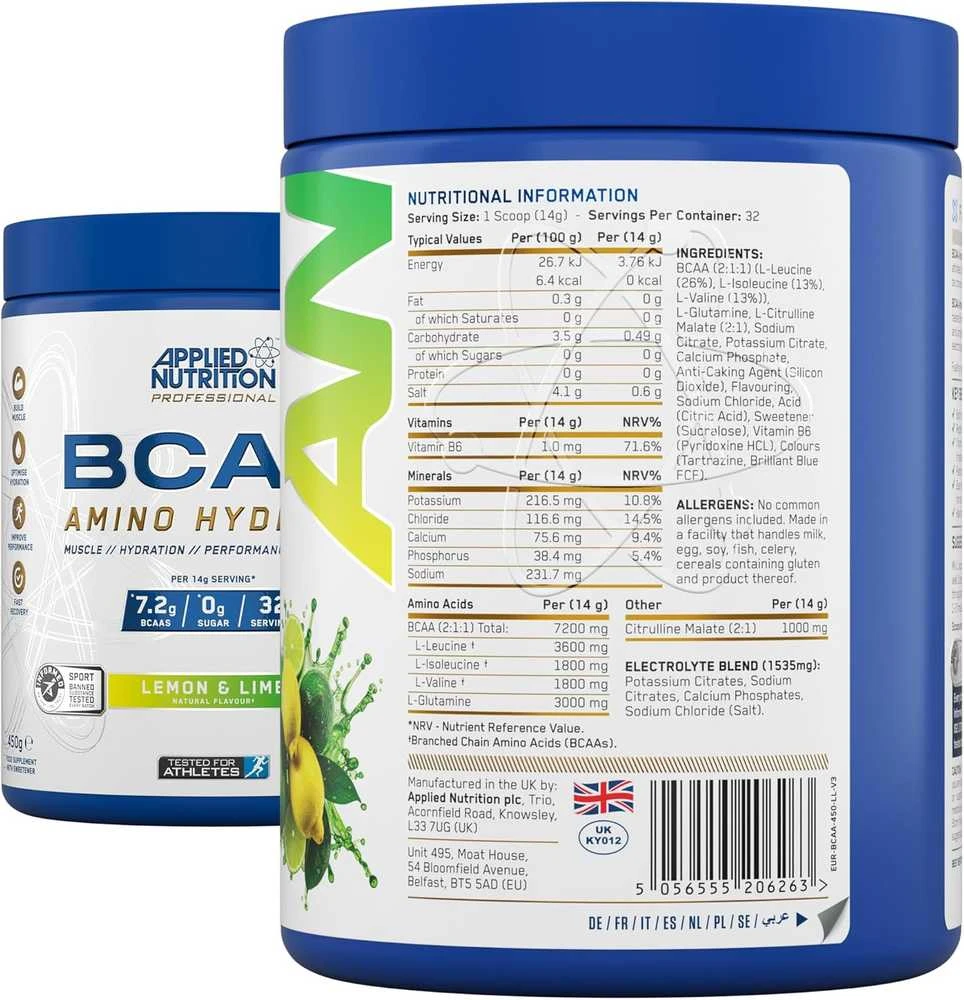 Applied Nutrition BCAA Amino Hydrate 450 g : Skonis - Obuolinis