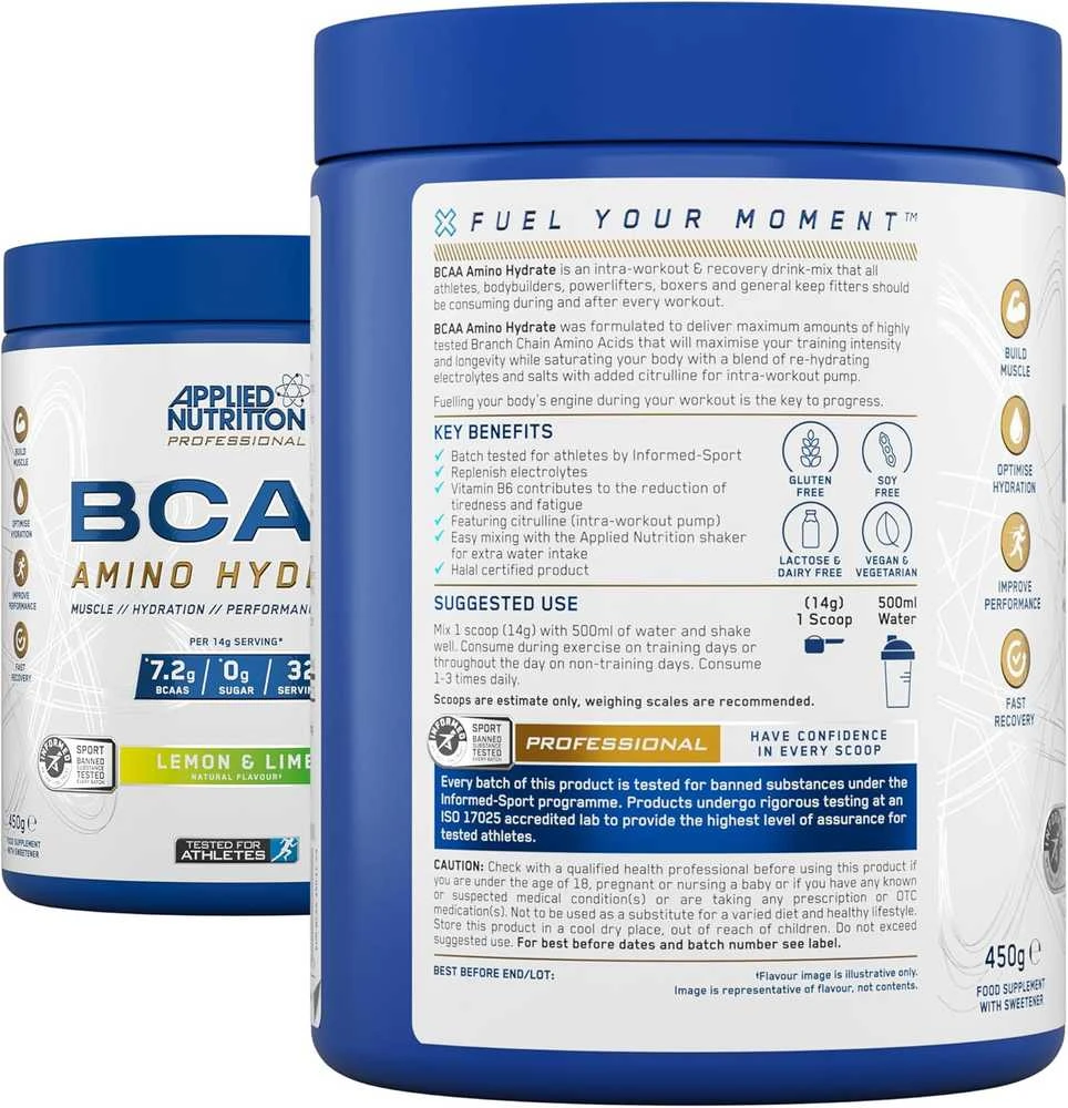 Applied Nutrition BCAA Amino Hydrate 450 g : Skonis - Obuolinis