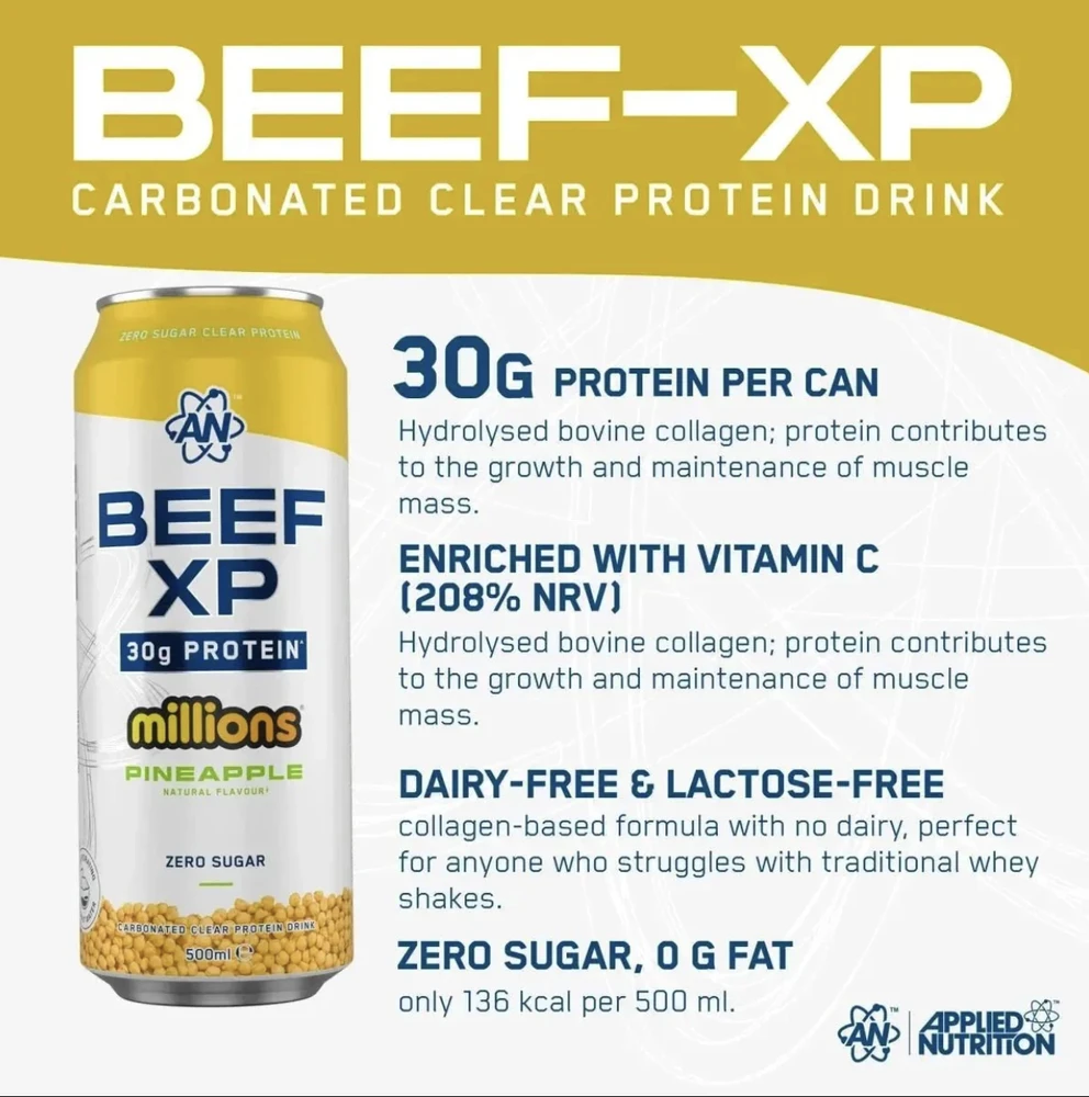 Applied Nutrition Beef XP Cans 500 ml : Skonis - Uogų