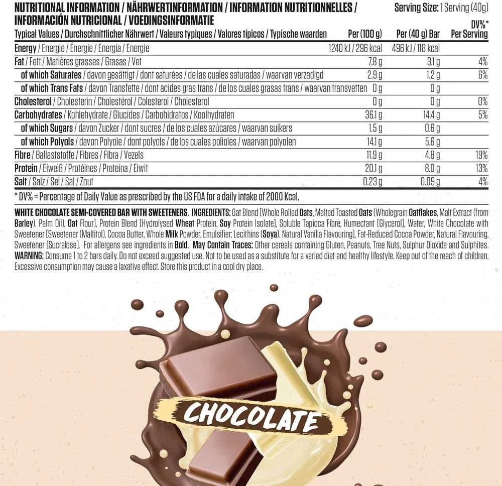 Applied Nutrition Body Fuel Flapjack 40 g : Skonis - Šokoladinis