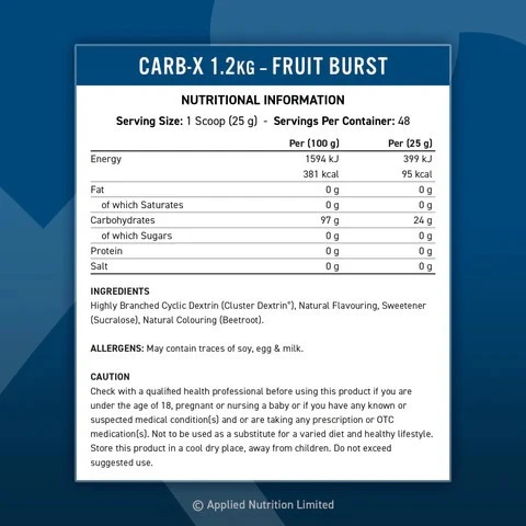 Applied Nutrition Carb-X 1.2kg : Skonis - Beskonis
