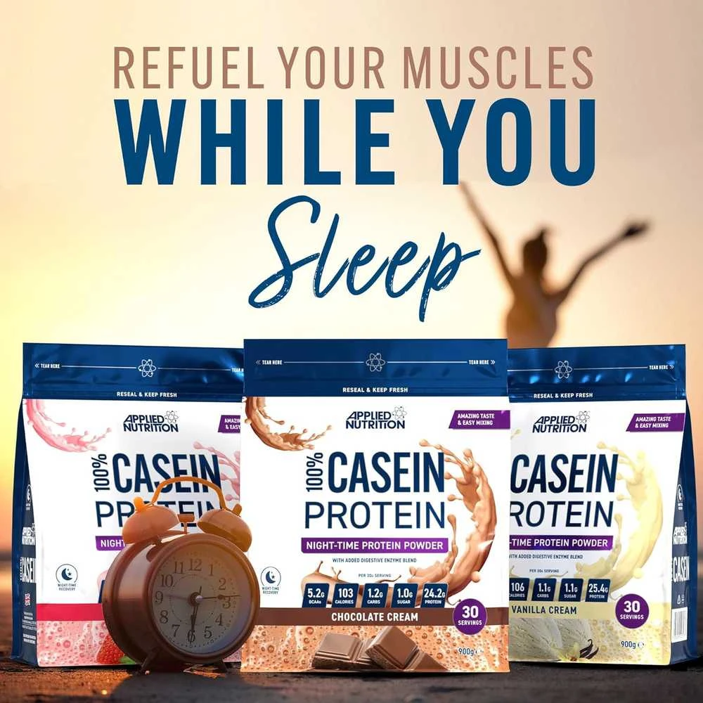 Applied Nutrition Casein Protein 900 g : Skonis - Vanilinis