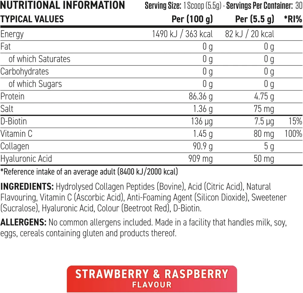 Applied Nutrition Collagen powder 165 g : Skonis - Tropinių vaisių