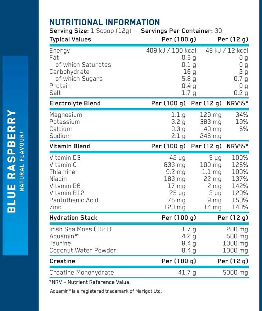 Applied Nutrition Creatine + Hydration 360 g : Skonis - Uogų