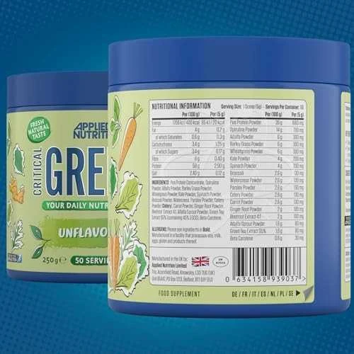 Applied Nutrition Critical Greens 250 g : Skonis - Beskonis