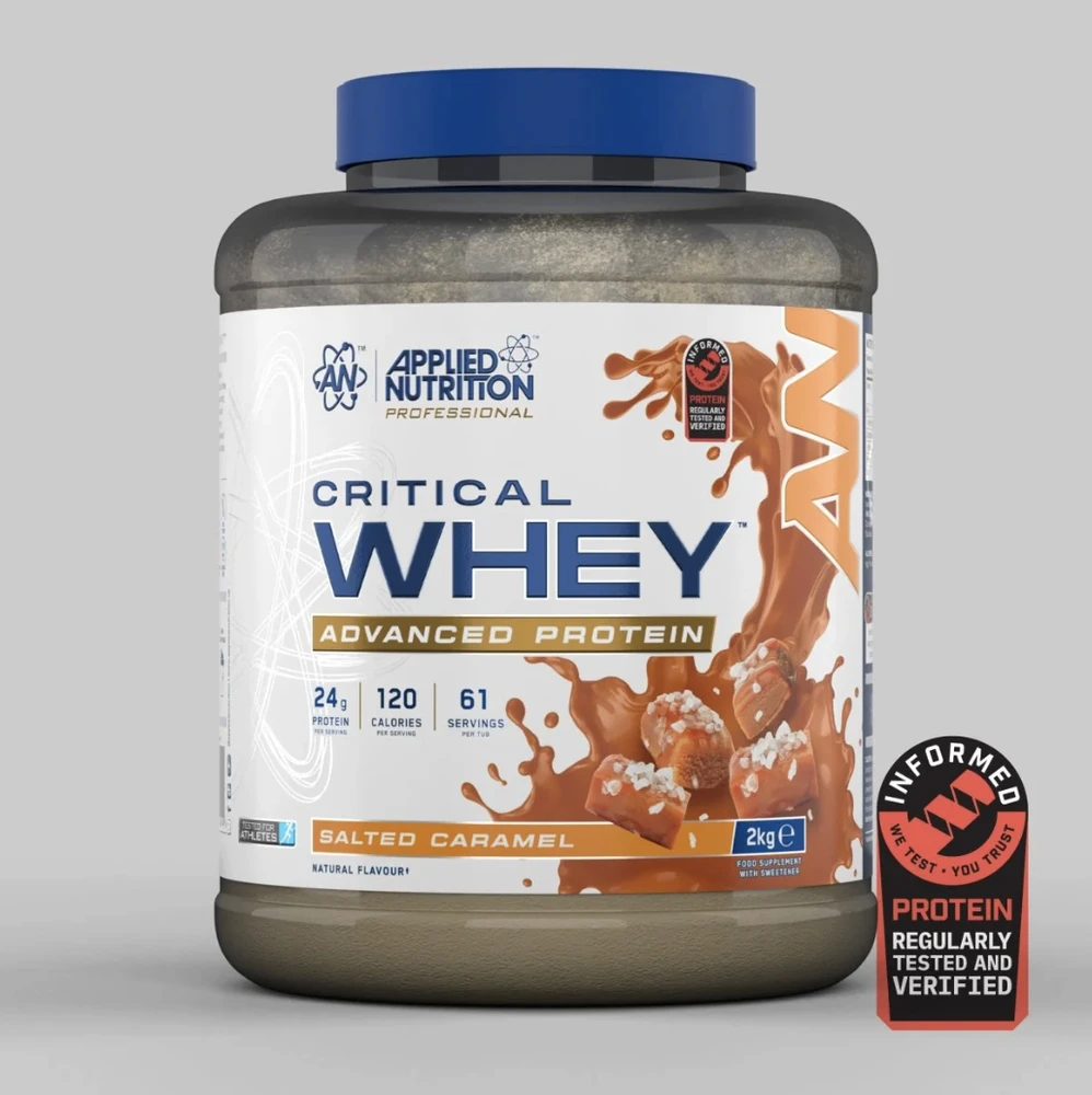 Applied Nutrition Critical Whey 2000 g : Skonis - Karamelinė late