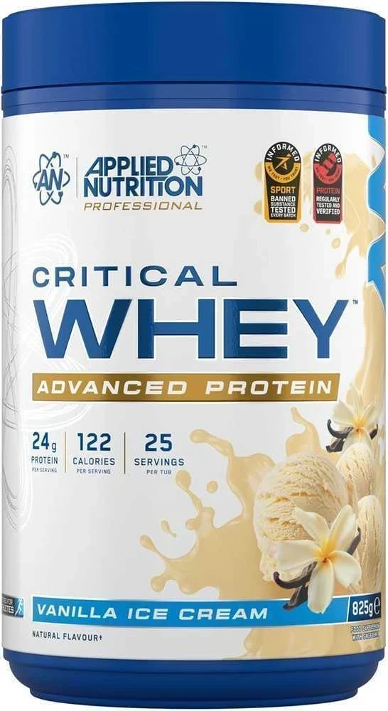 Applied Nutrition Critical Whey 825 g : Skonis - Šokoladinis lazdyno riešutų