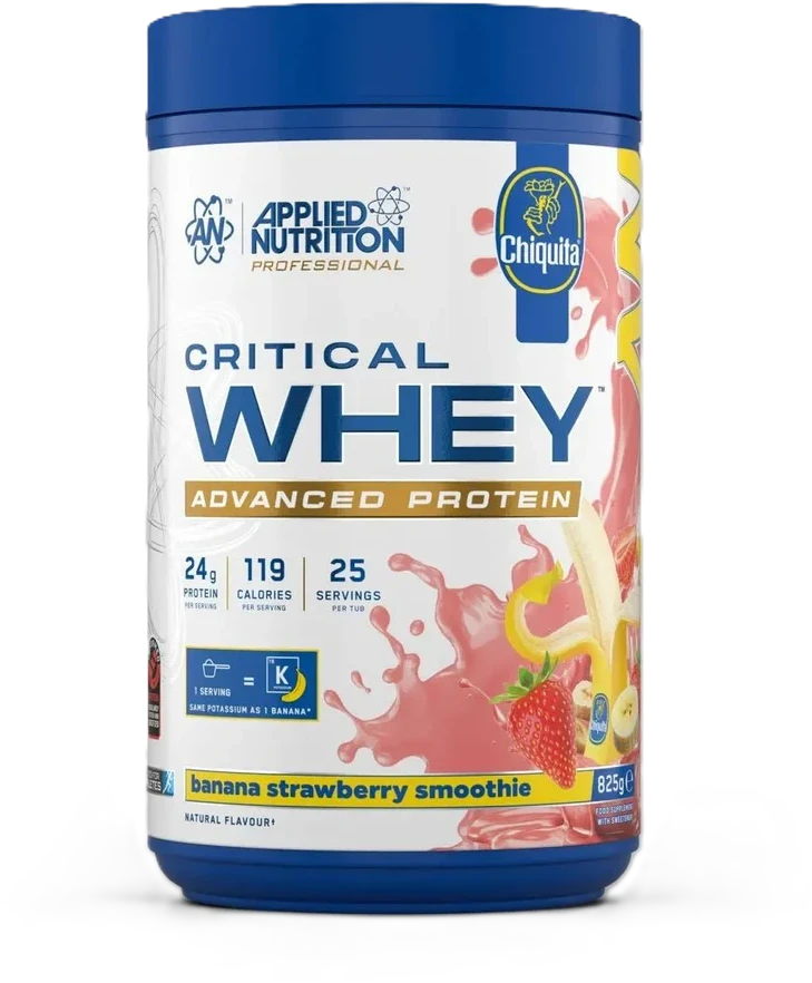 Applied Nutrition Critical Whey 825 g : Skonis - Bananinis pieno kokteilis