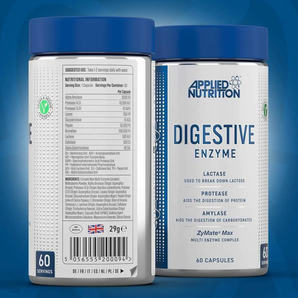 Applied Nutrition Digestive Enzymes 60 kaps.