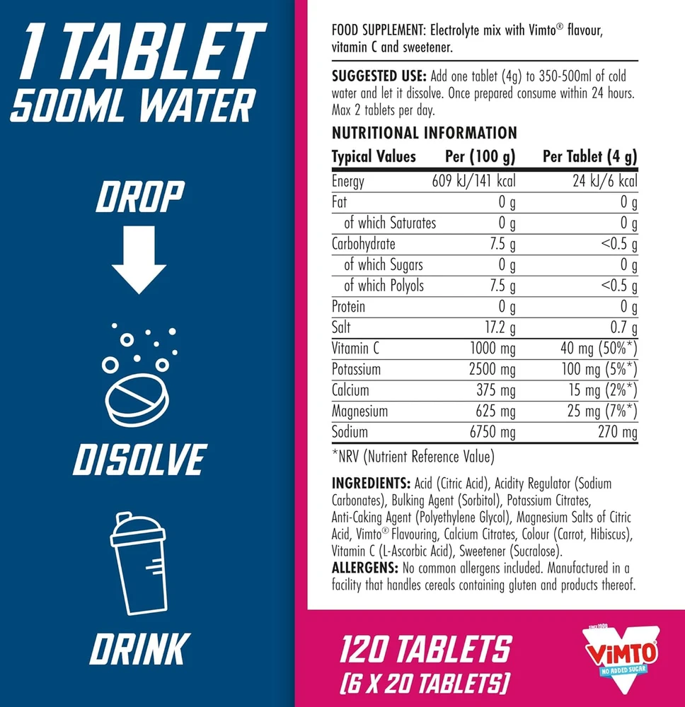 Applied Nutrition Endurance Hydration Electrolyte Effervescent Tab x 20 : Skonis - Uogų