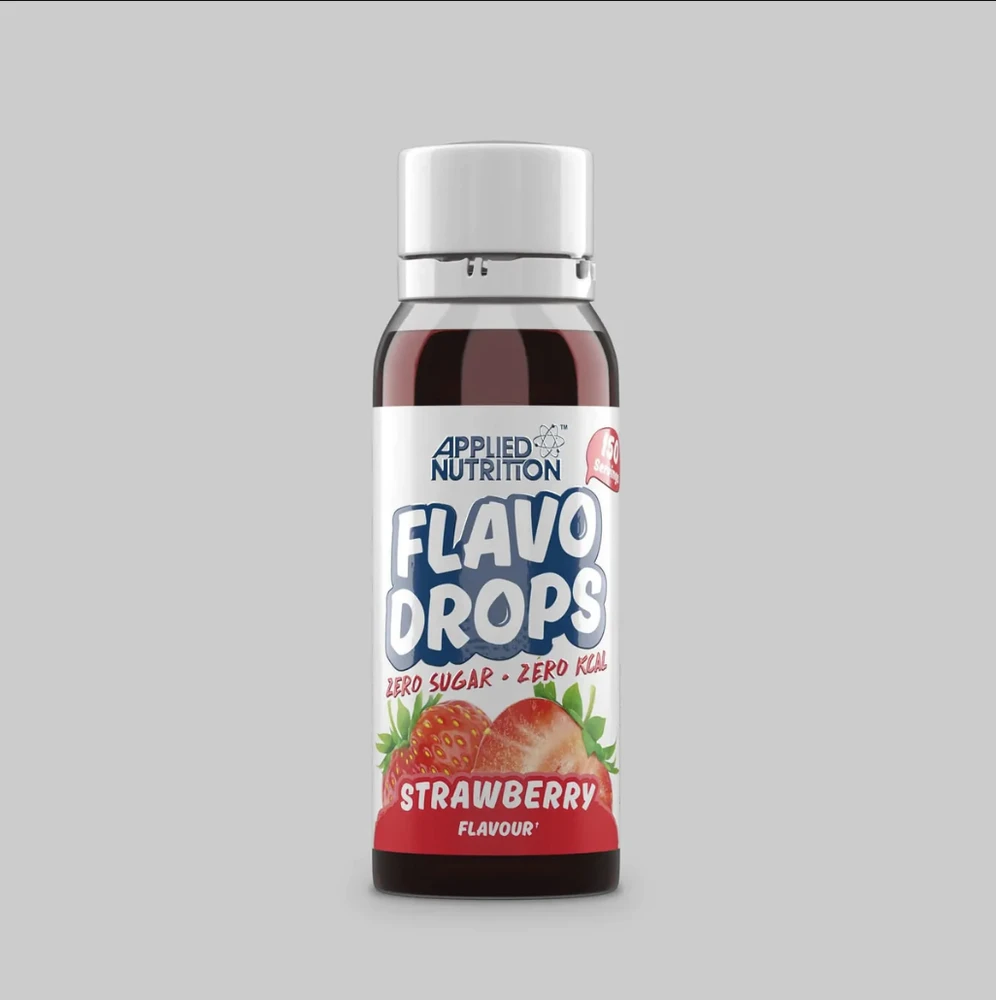 Applied Nutrition Flavor Drops 38 ml skonio lašiukai : Skonis - Braškinis